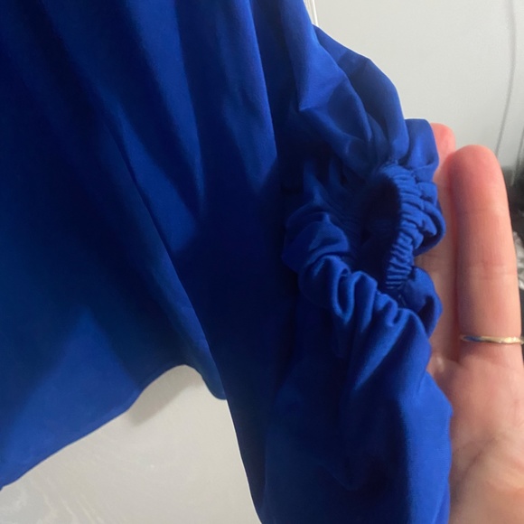 Lucy in the Sky Shantelle Long Sleeve Dress in Blue - Picture 4 of 6